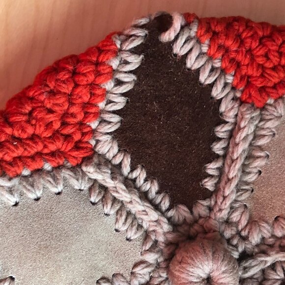 Vintage Knitali Crochet Wool Leather Newsboy Cap - Made in Italy - Picture 6 of 8